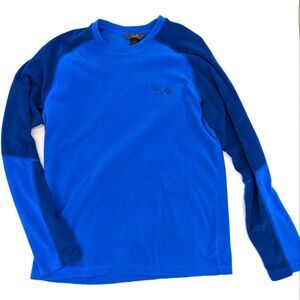 Mountain hardwear men's microchill lite pullover blue